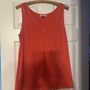 Coral/orange Sleeveless Top by SOAKED in Luxury